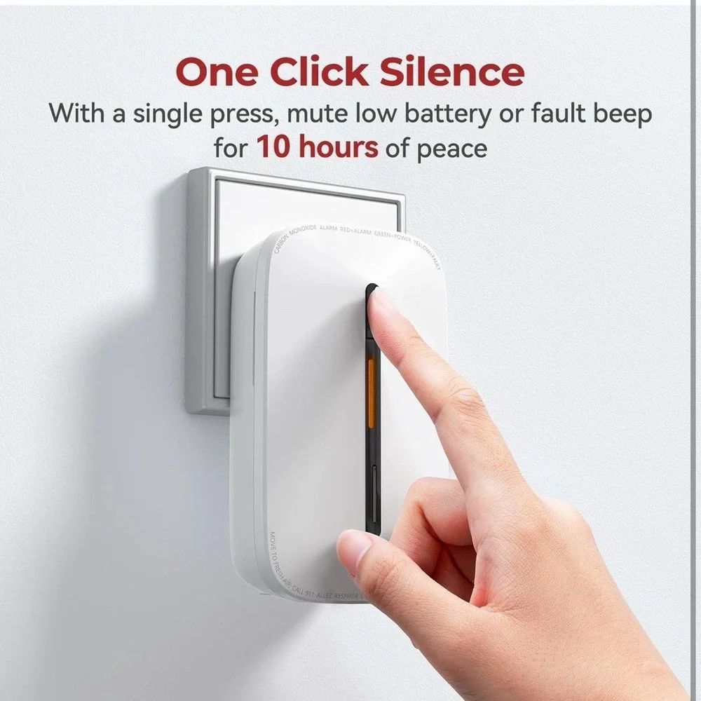 3-pack SITERWELL Portable 10 Year Battery Carbon Monoxide Detector Plug In NEW‎